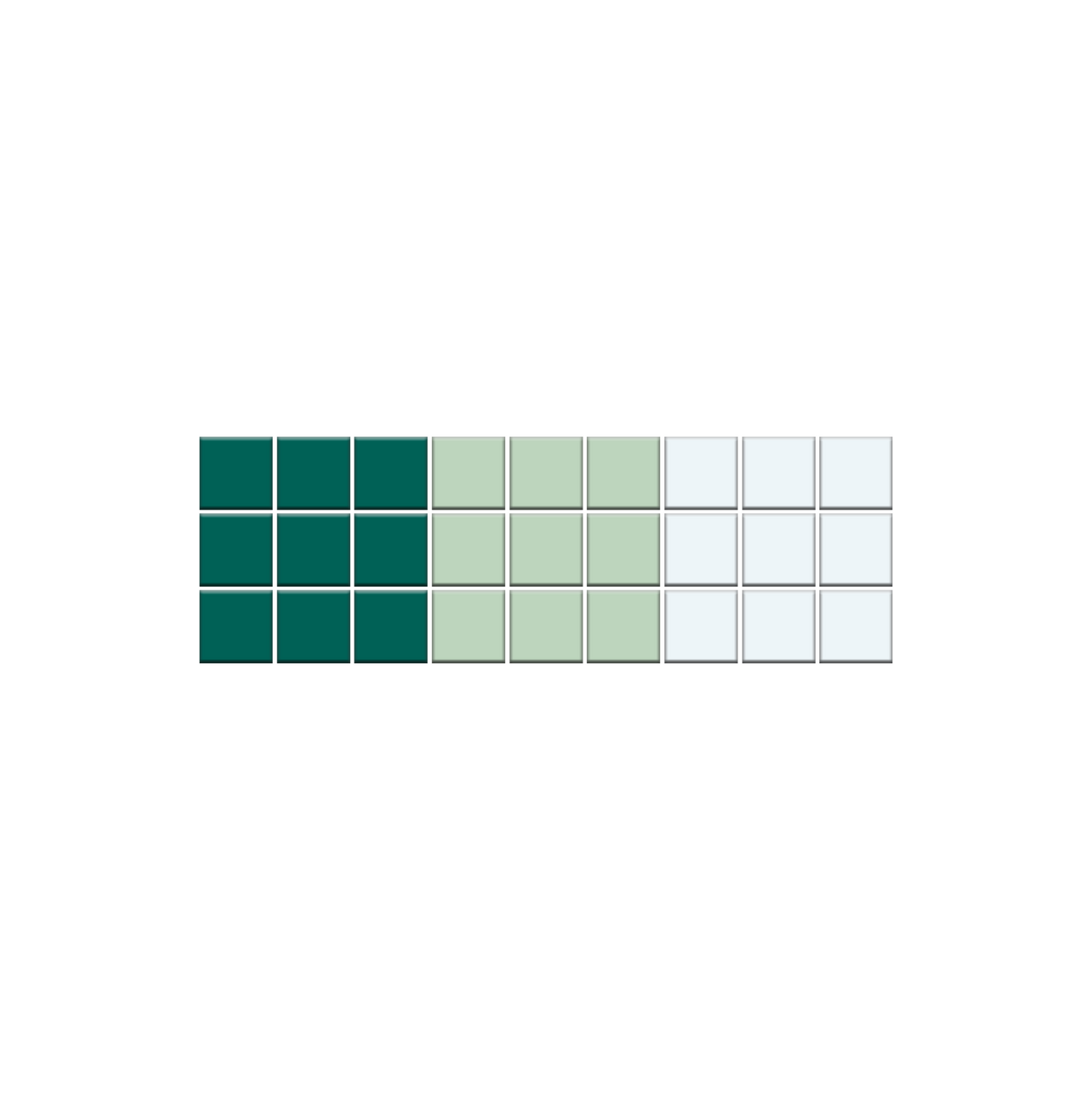 Glazed Aqueduct Border| Craftsman Squares | Porcelain