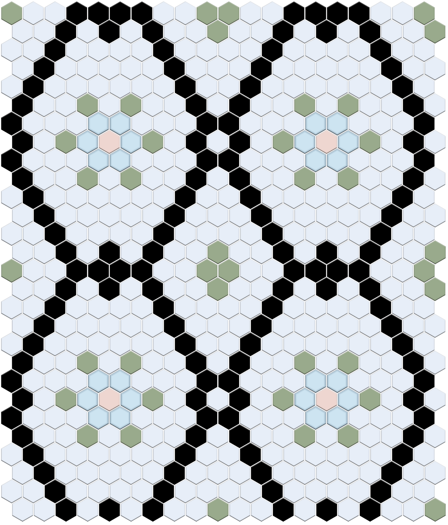 Savoie | Pinnacle Hexagon Pattern