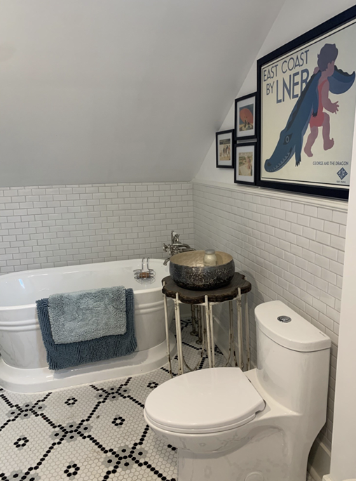 Rose Modage for residential bathroom floor