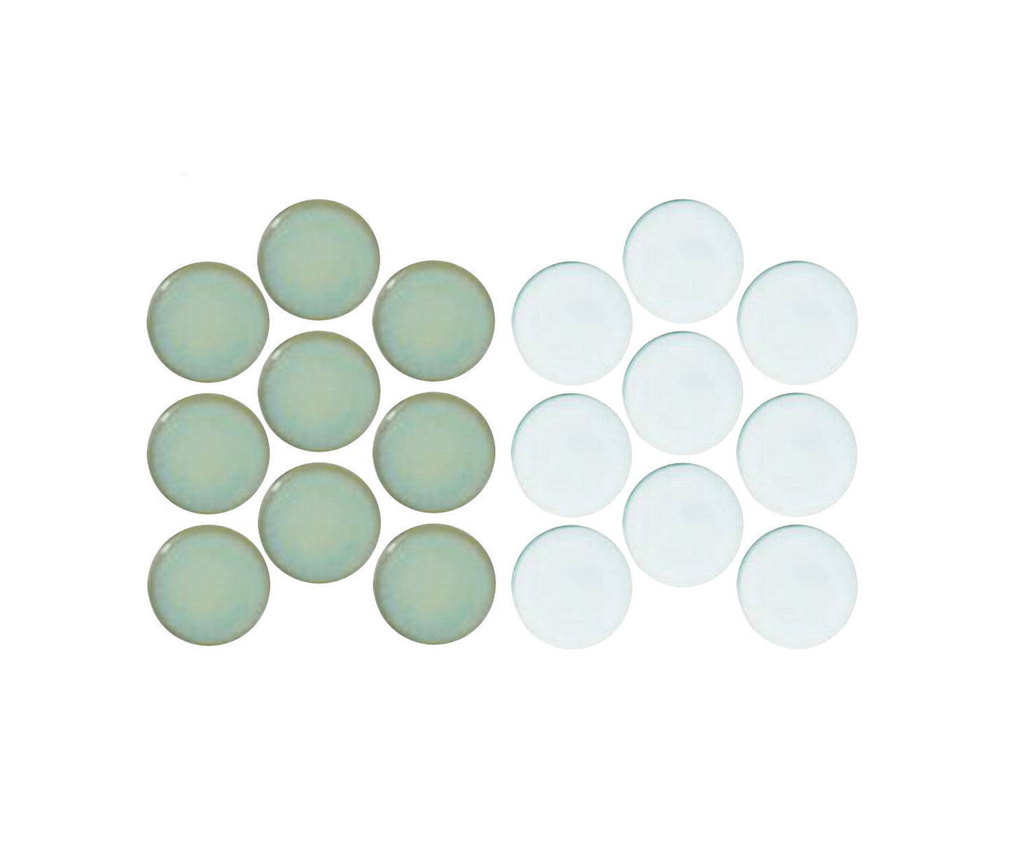 Celadon Green and  White color sample