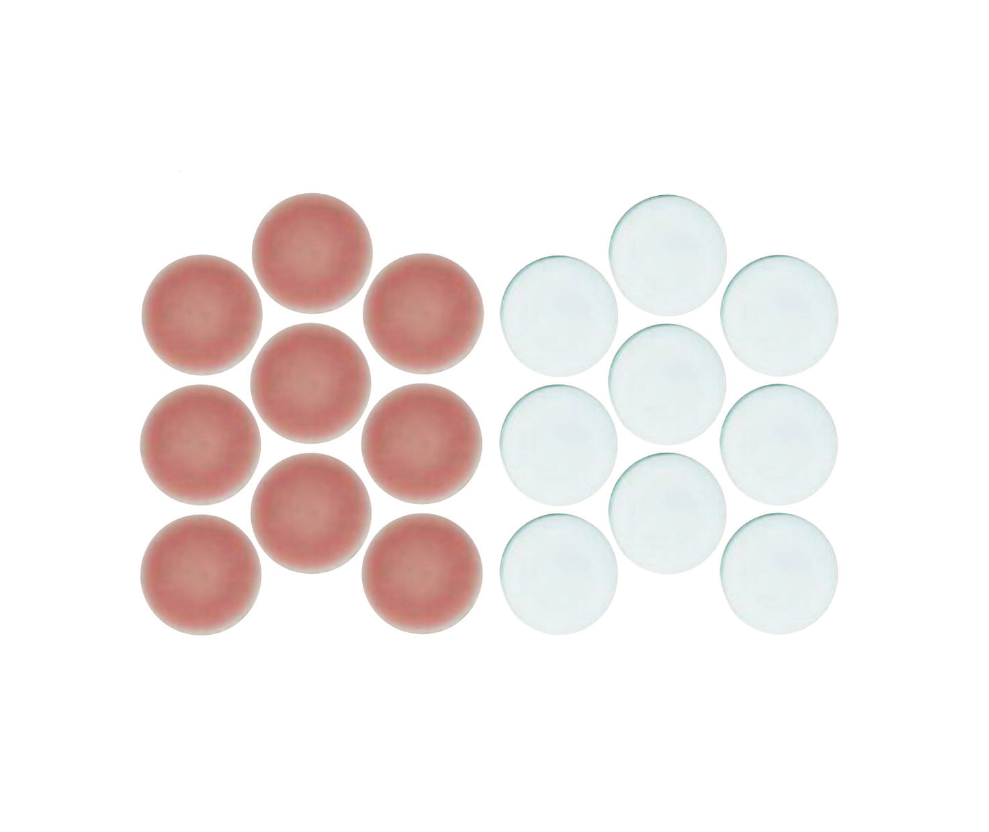 Bloom Pink and White color sample.