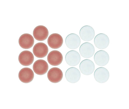 Bloom Pink and White color sample.