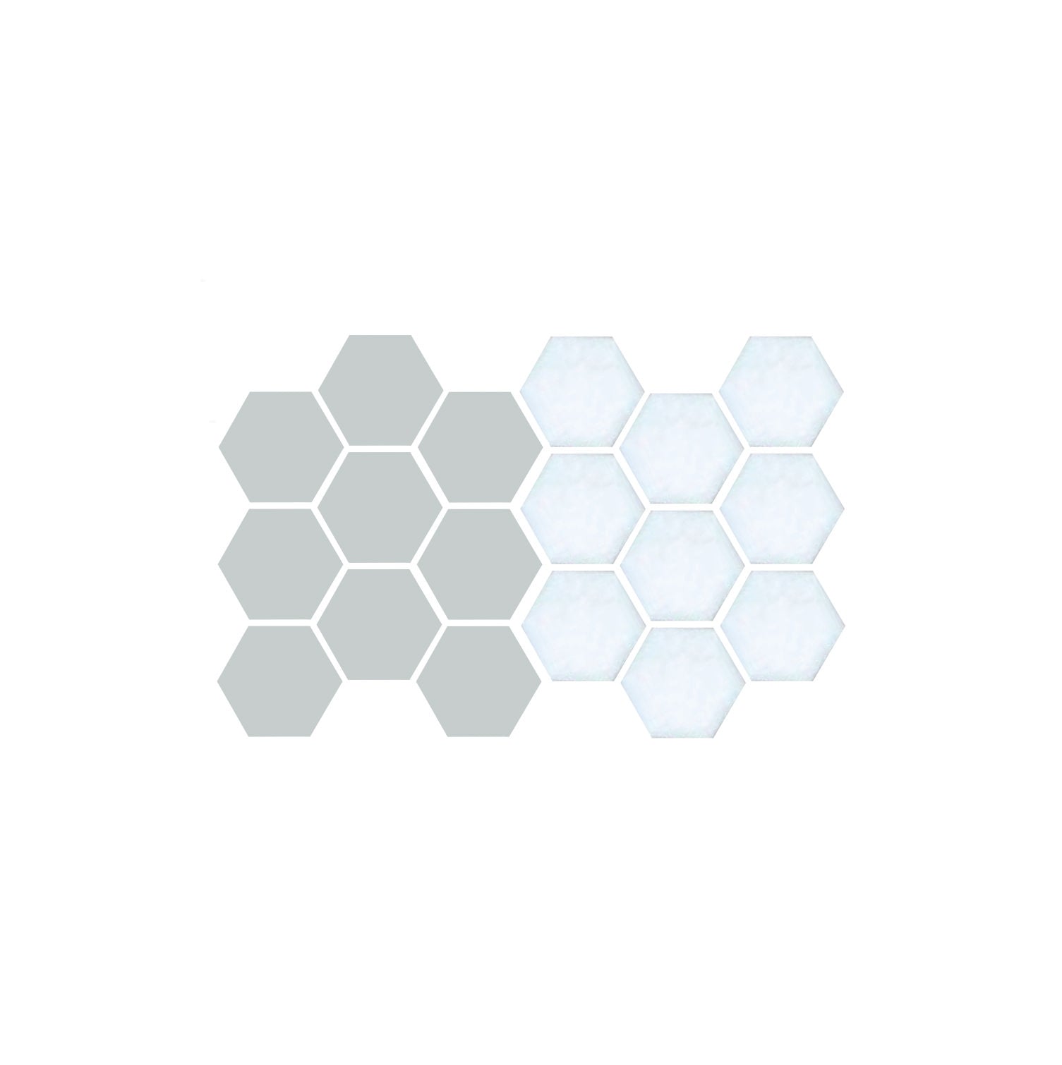 Satin White on Ash Gray Color Sample