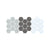 Slate Gray/Ash Gray on Satin White
