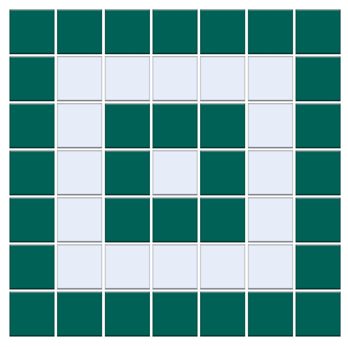 Greek Key Step Border | Craftsman Squares | Porcelain