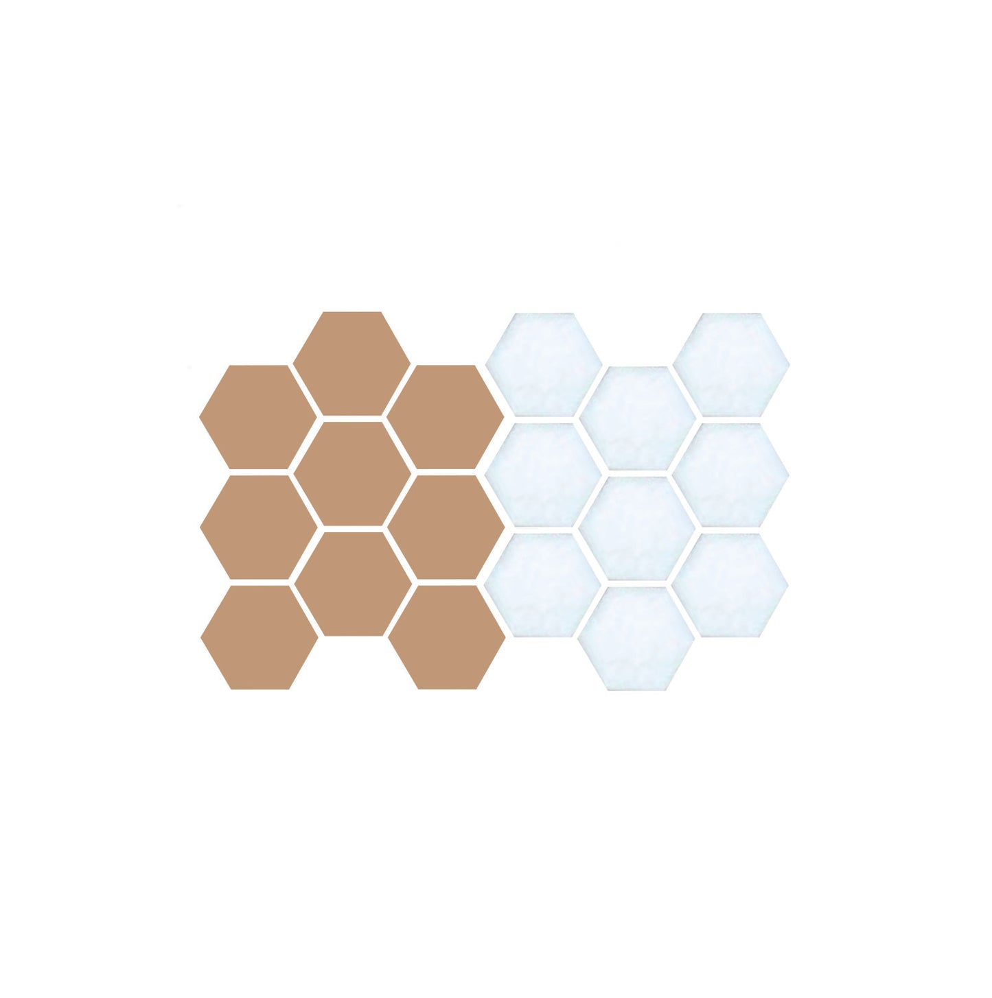 Tile in Pinnacle hexagon style Sample Color