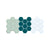 Celadon/Teal on Satin White