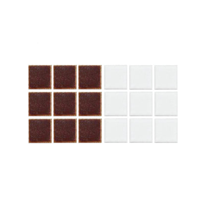 Greek Key Border Lyric Glazed Square Color Sample maroon on white