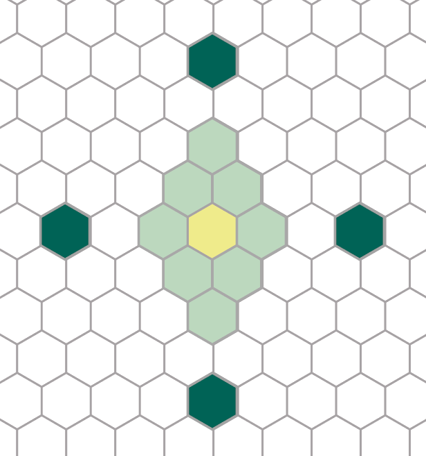 Diamond & Cross | Pinnacle Hexagon Patterns