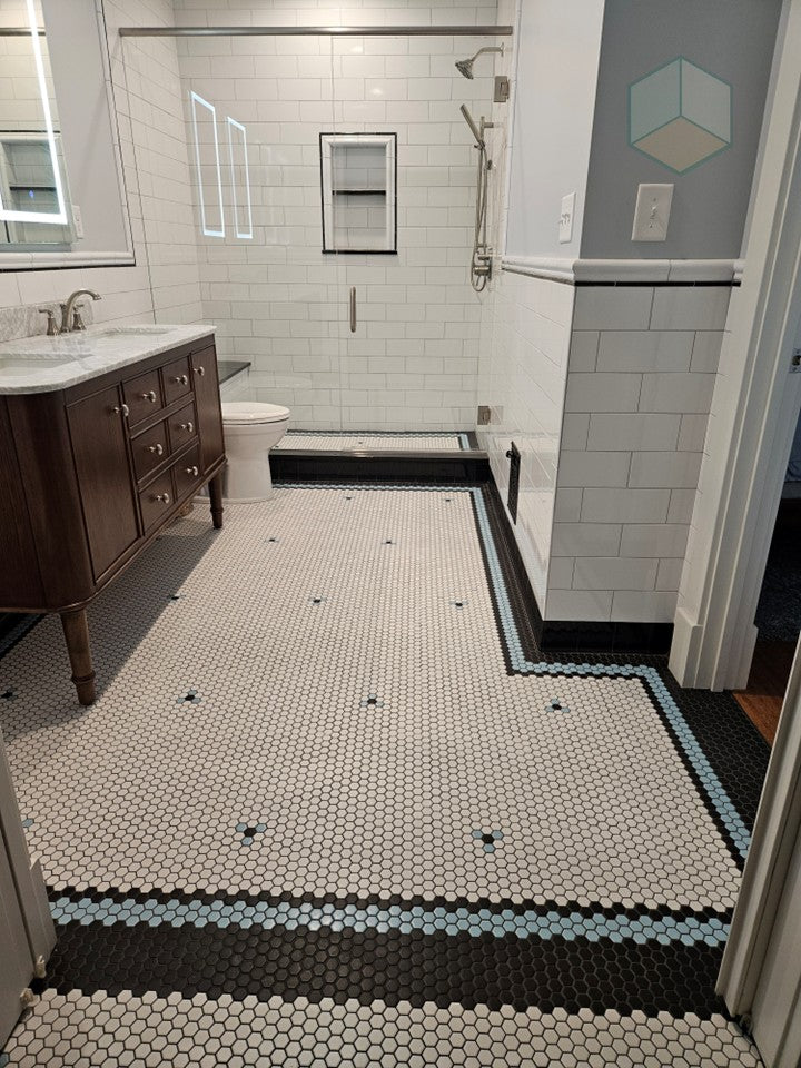 Lorida Hexagon Border | Straight, Offset, Corners