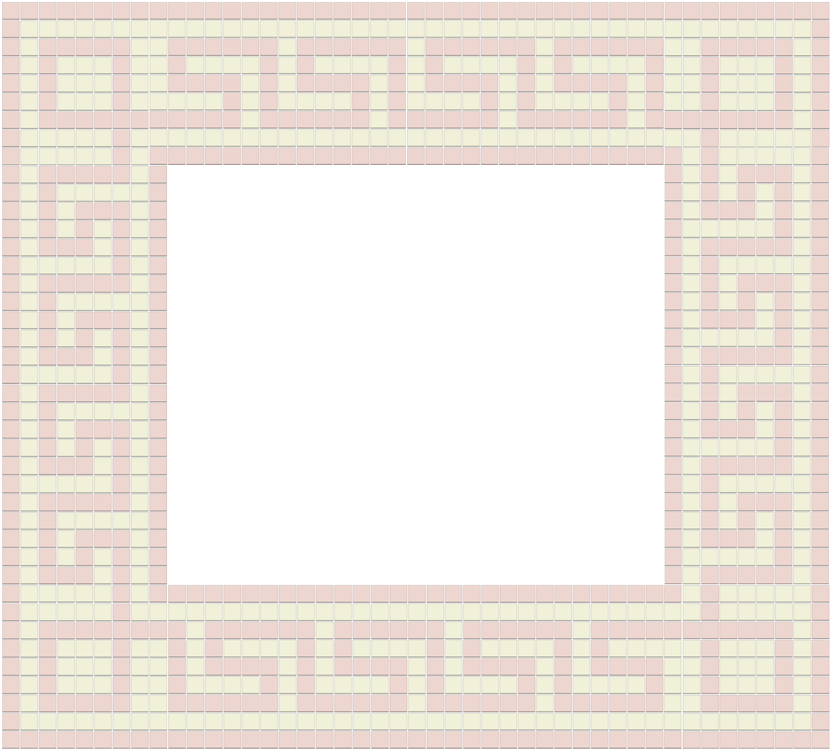 Greek Key Border | Craftsman Squares | Porcelain