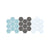 Glacier Blue/Slate Gray on Satin White