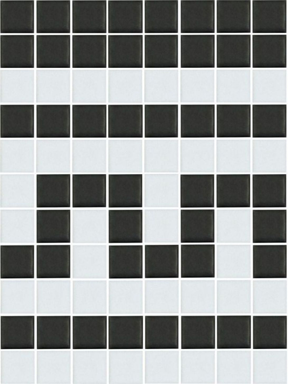 Greek key step out border in porcelain on mesh backing