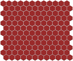 Close up of hex tile texture with refined detailing Garnet Red Color