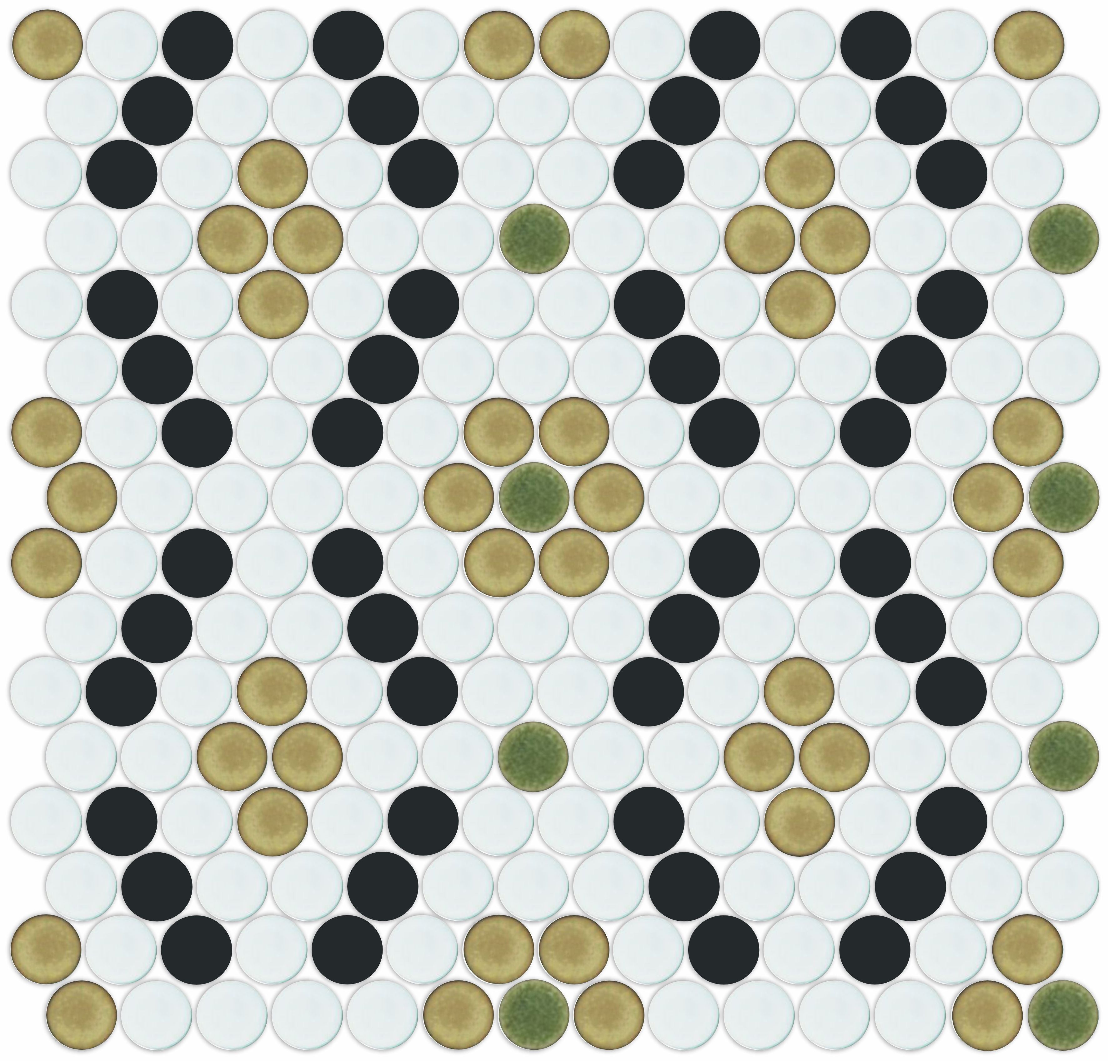 Cyclades Penny Round Tile Pattern | Timeless Round Design