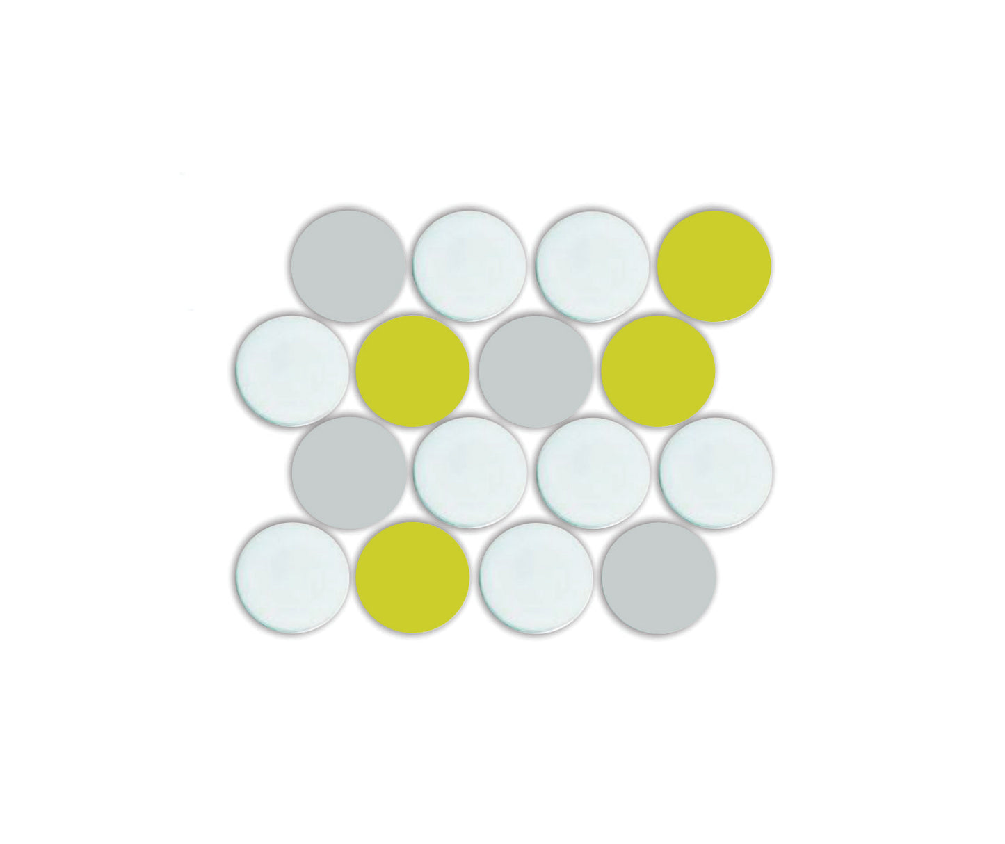 Lyric POP | Glazed Porcelain Penny Round Tile Blends