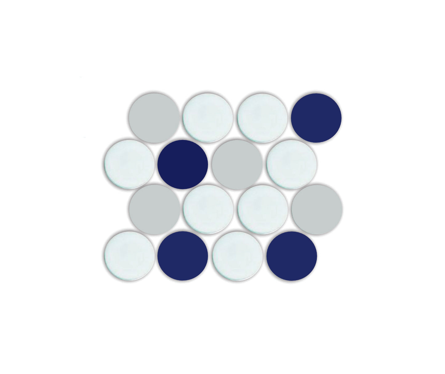 Lyric POP | Glazed Porcelain Penny Round Tile Blends