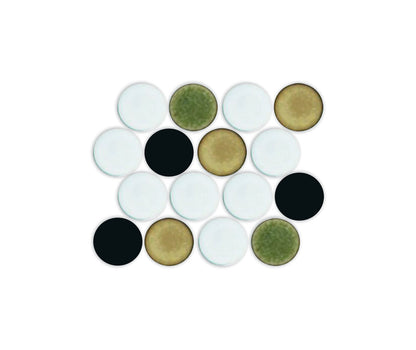 Lyric POP | Glazed Porcelain Penny Round Tile Blends