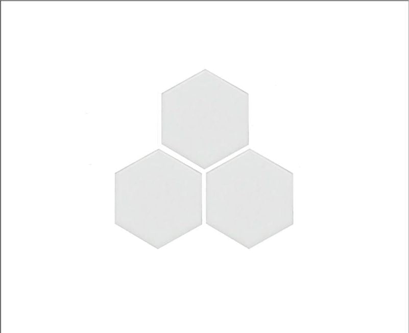 Glazed Porcelain Hexagons Sample
