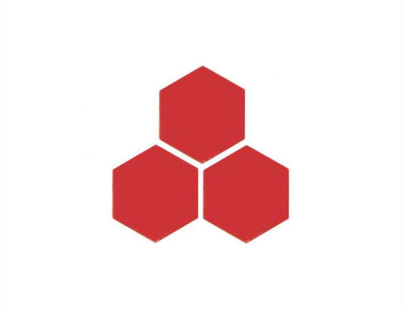 Glazed Porcelain Hexagons Sample
