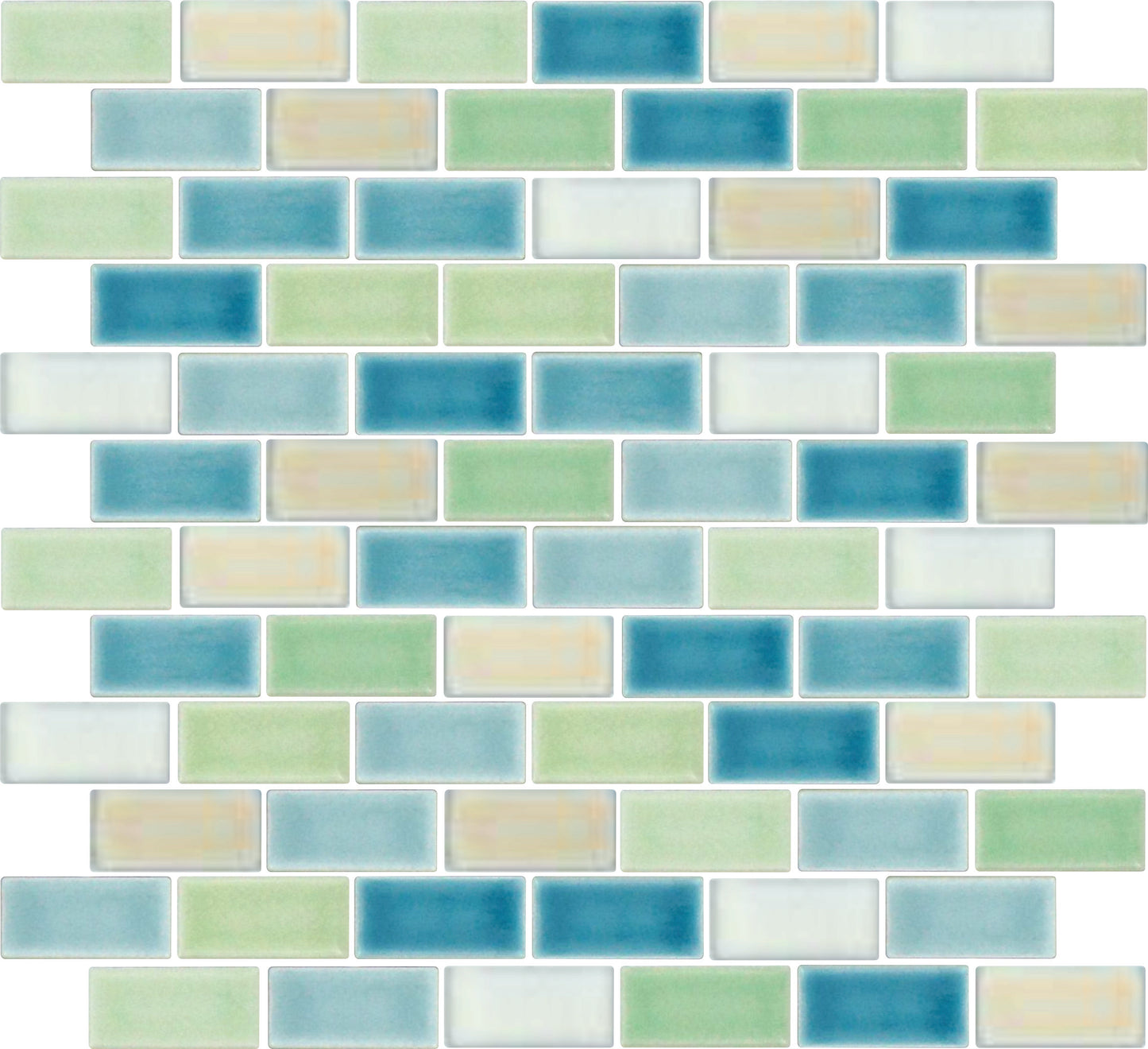 Varied color Glazed mosaic tiles 