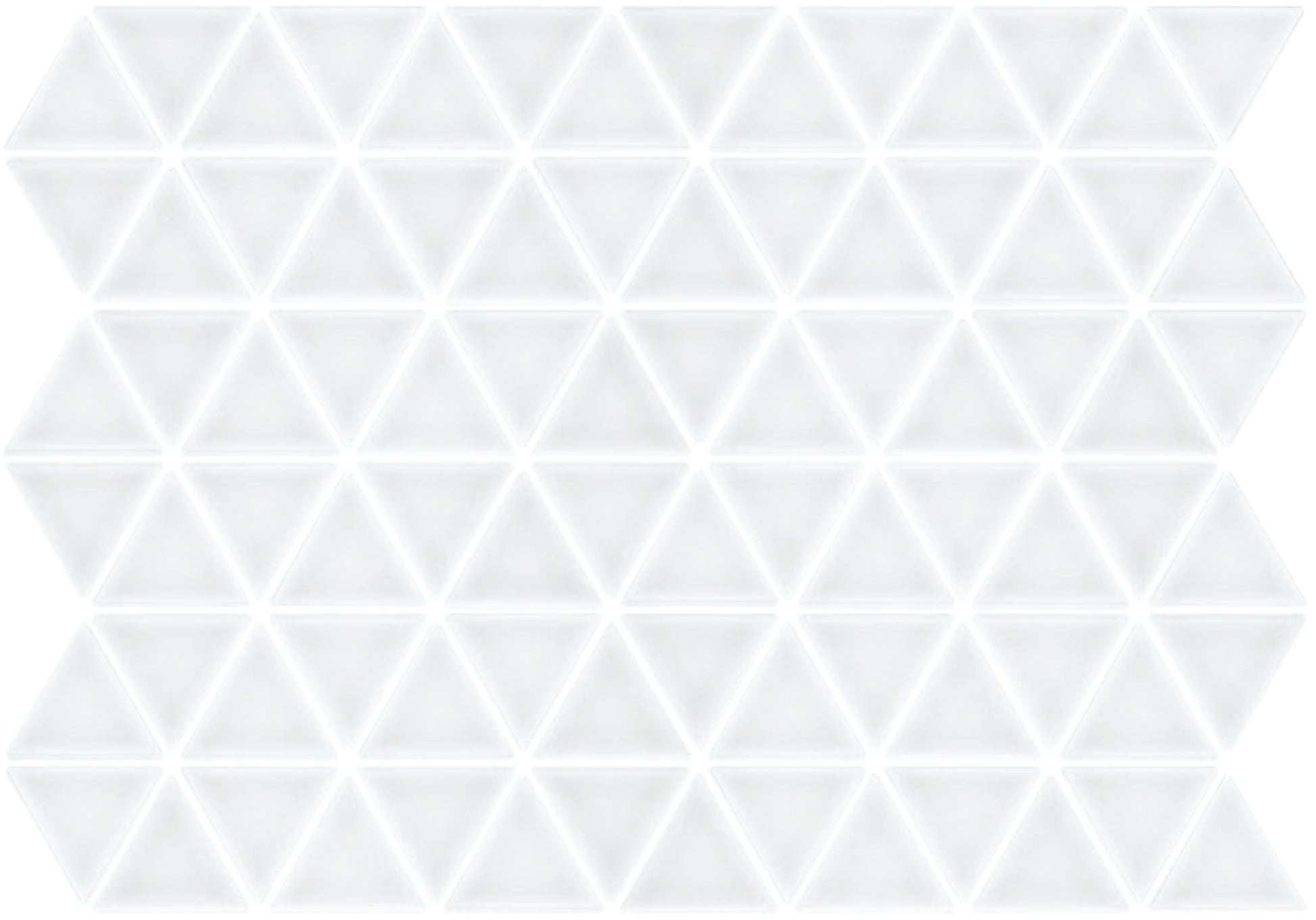 Triangular tile sheet in Hide design back-mounted for installation