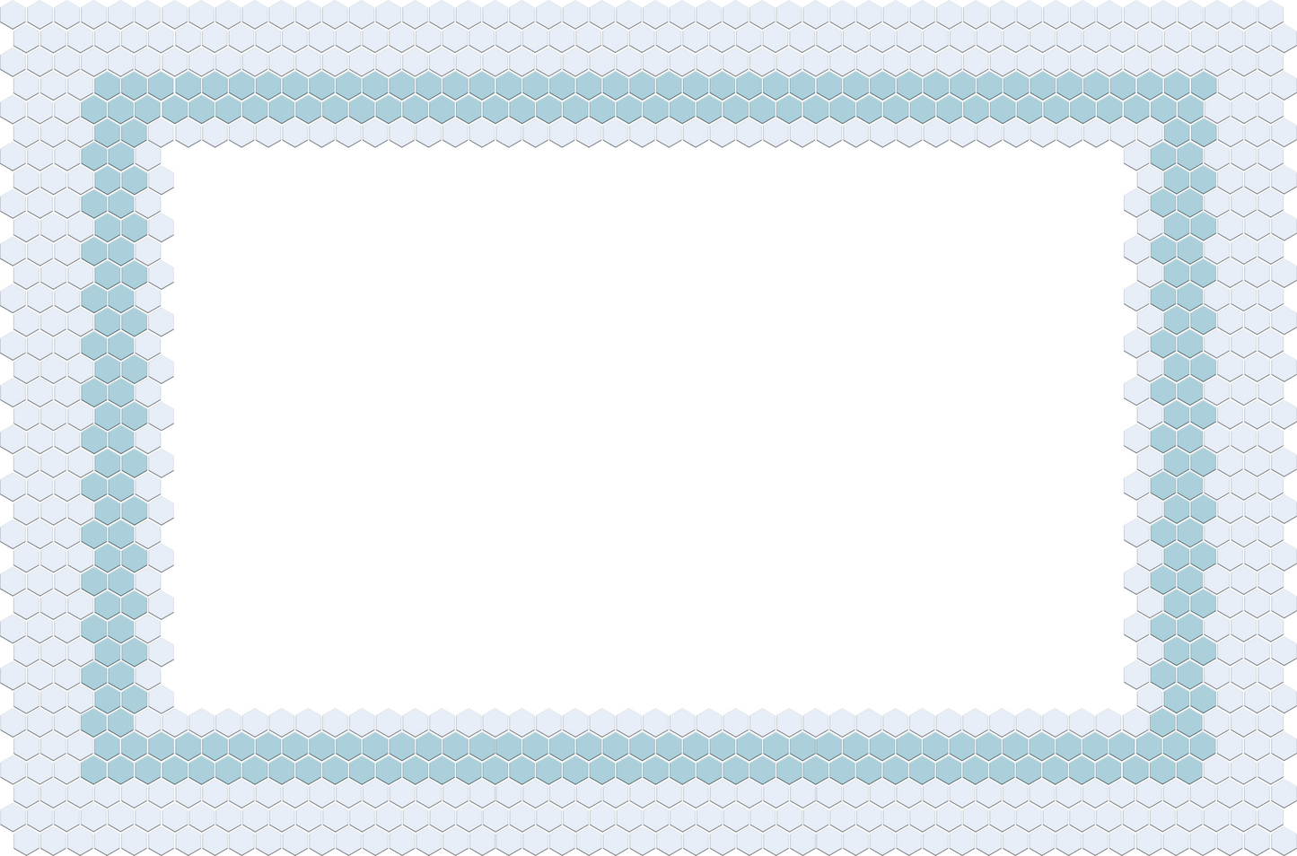 Lorida Border | Pinnacle Hexagon Border