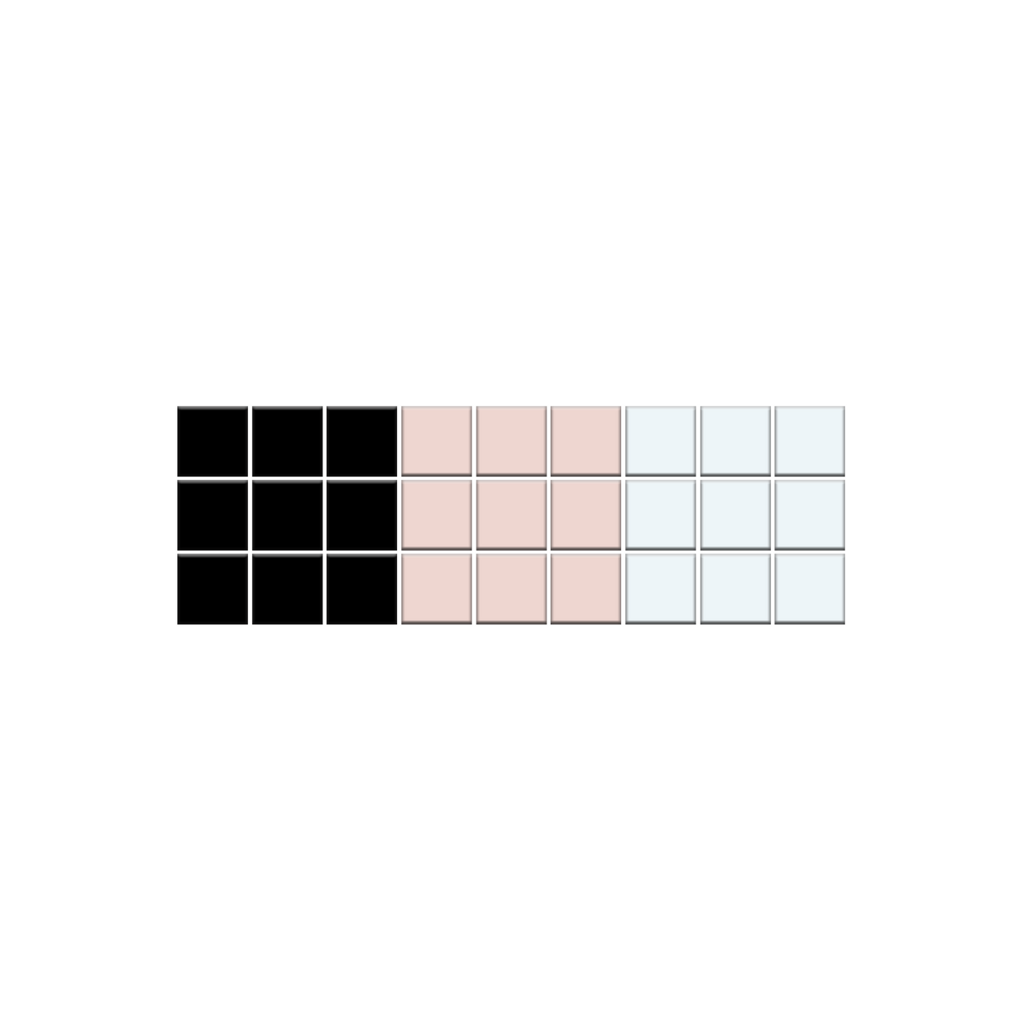 Glazed Aqueduct Border| Craftsman Squares | Porcelain