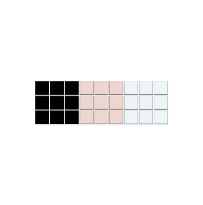 Glazed Aqueduct Border| Craftsman Squares | Porcelain