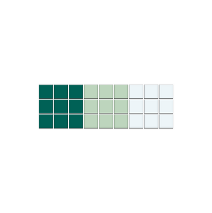 Glazed Aqueduct Border| Craftsman Squares | Porcelain