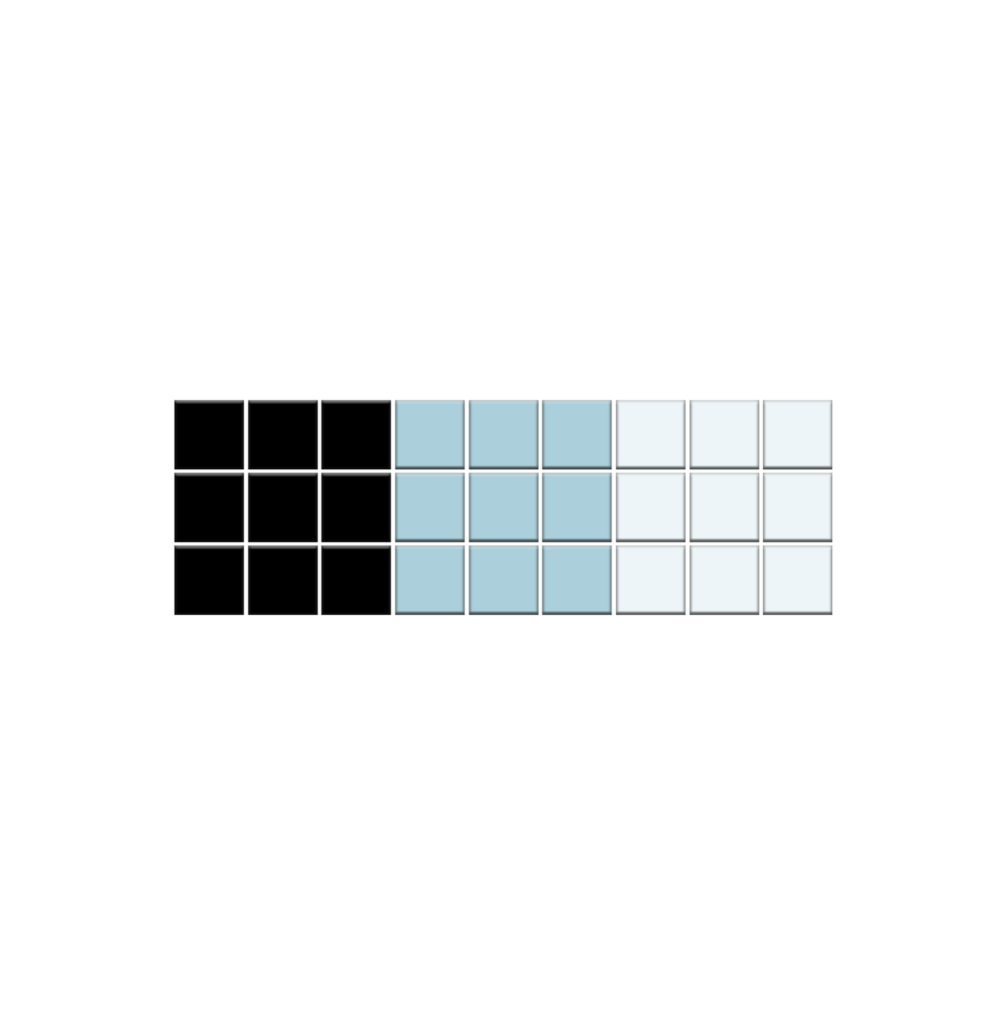 Glazed Aqueduct Border| Craftsman Squares | Porcelain