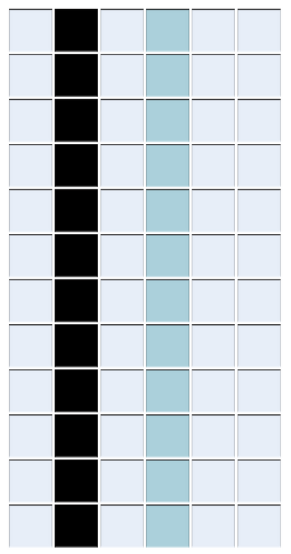 Glazed Aqueduct Border| Craftsman Squares | Porcelain
