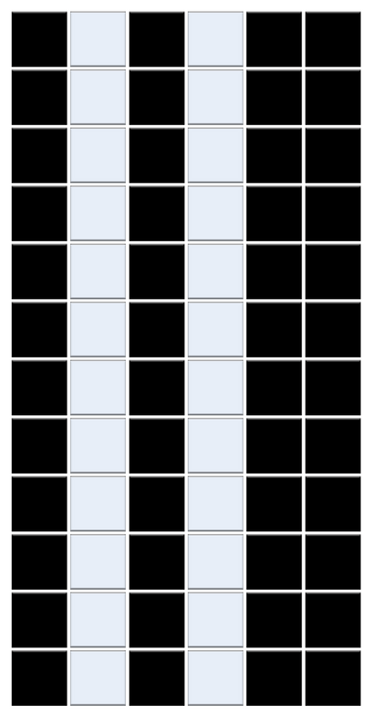 Glazed Aqueduct Border| Craftsman Squares | Porcelain