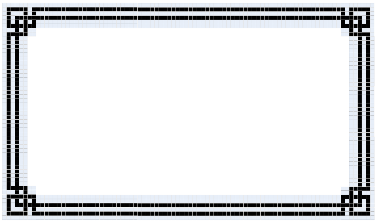 Glazed Aqueduct Border| Craftsman Squares | Porcelain