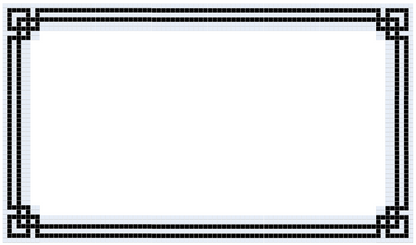 Glazed Aqueduct Border| Craftsman Squares | Porcelain