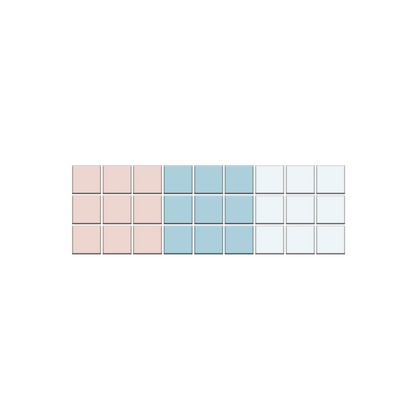 Glazed Aqueduct Border| Craftsman Squares | Porcelain