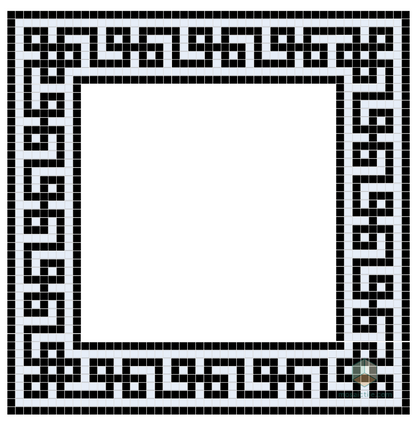 Infinity Border | Craftsman Squares | Porcelain
