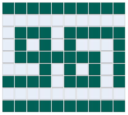 Infinity Border | Craftsman Squares | Porcelain