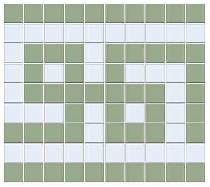 Infinity Border | Craftsman Squares | Porcelain