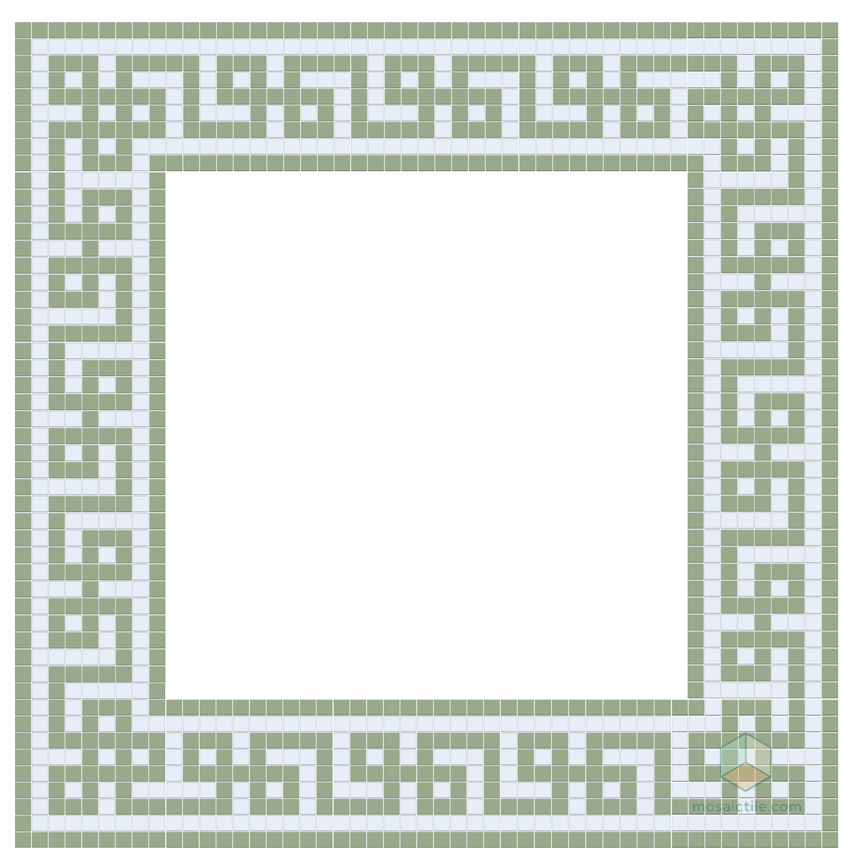 Infinity Border | Craftsman Squares | Porcelain