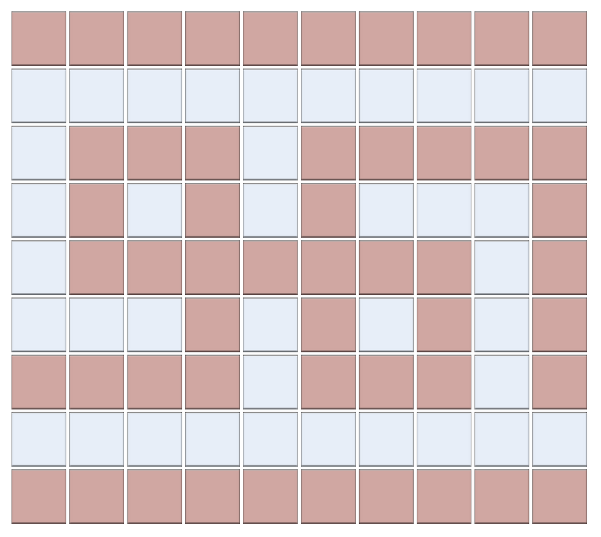 Infinity Border | Craftsman Squares | Porcelain