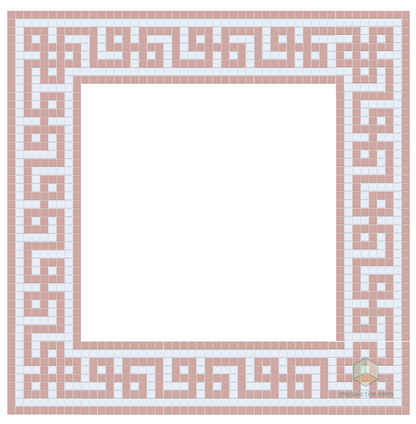 Infinity Border | Craftsman Squares | Porcelain