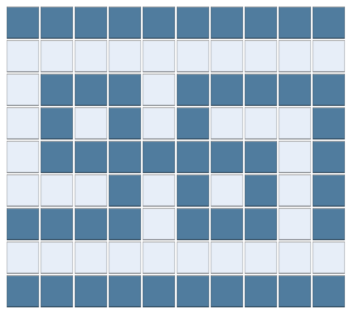 Infinity Border | Craftsman Squares | Porcelain