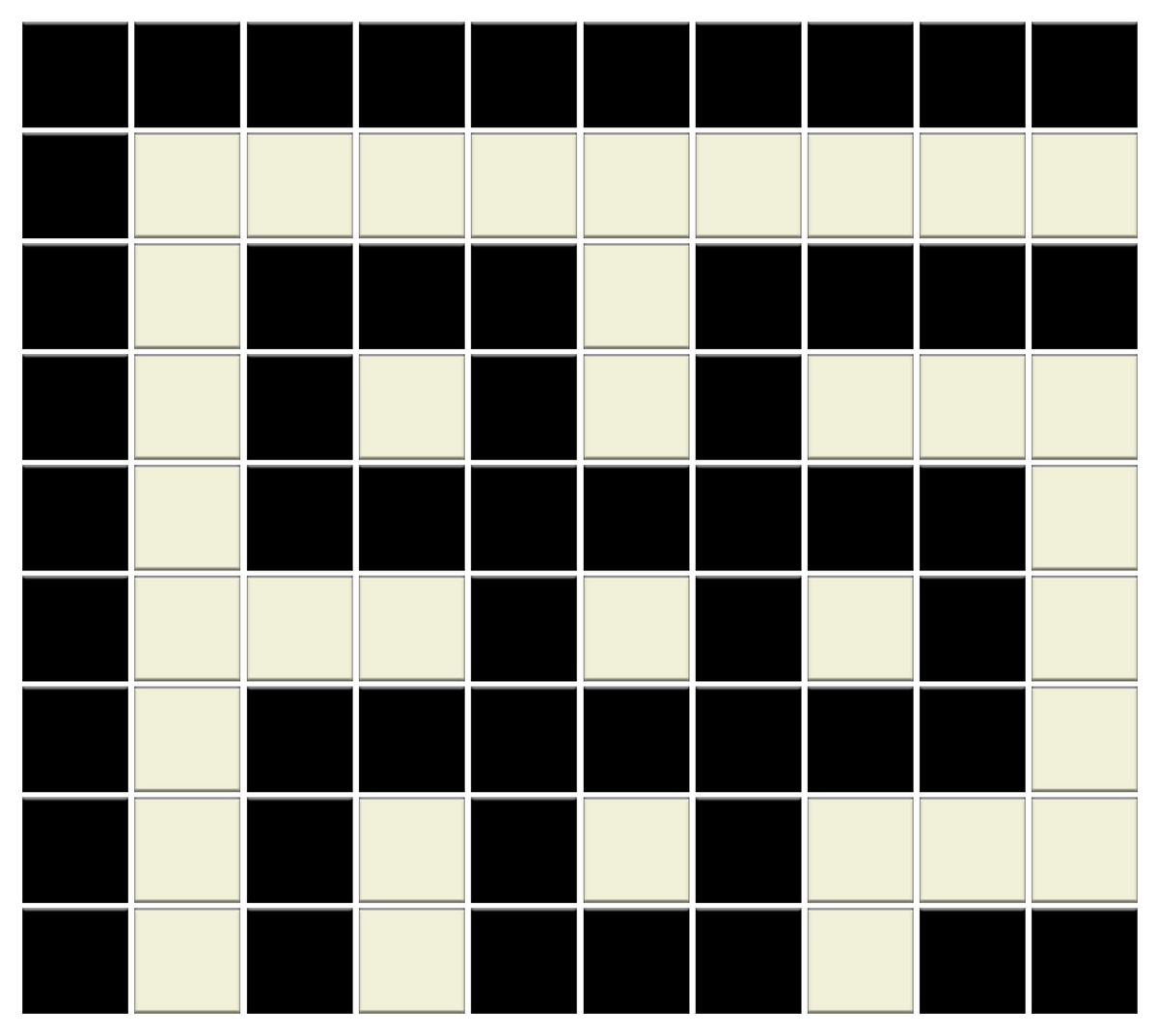 Infinity Border | Craftsman Squares | Porcelain