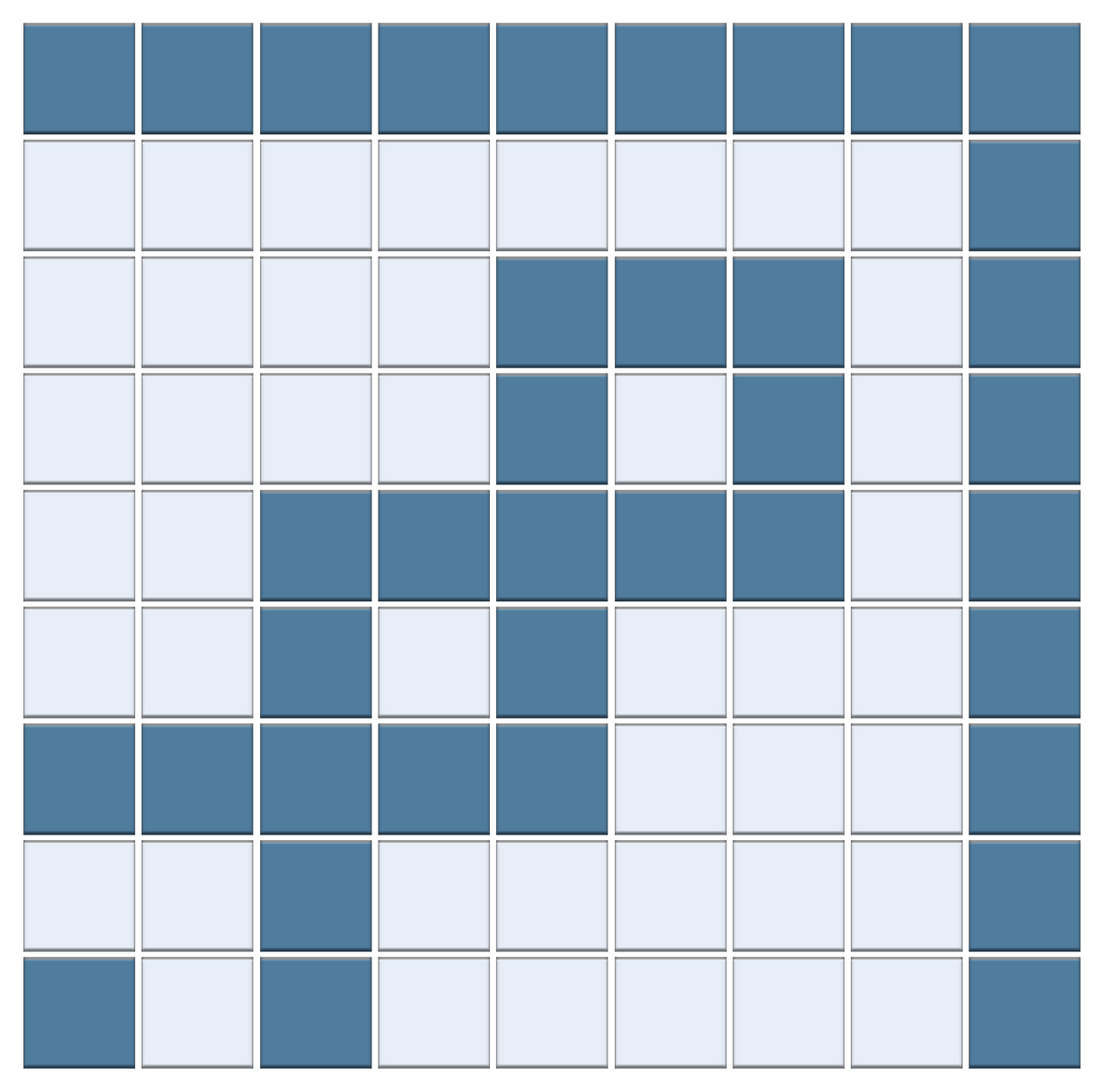 Infinity Border | Craftsman Squares | Porcelain