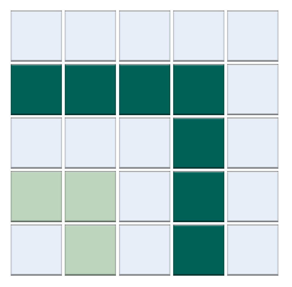 Parley Border| Craftsman Squares | Porcelain