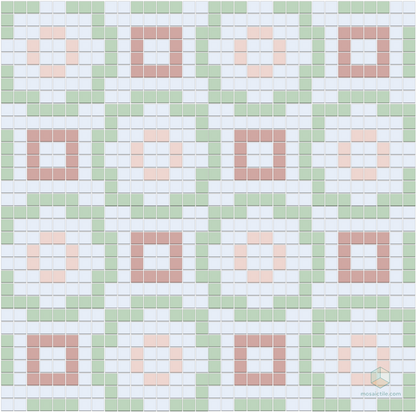 La Salle | Modern Craftsman Square Porcelain Tile Pattern