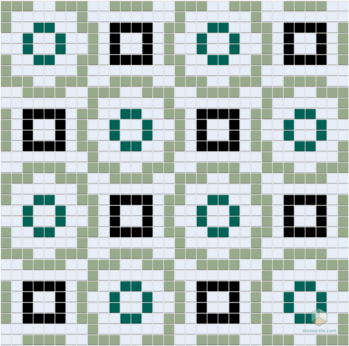 La Salle | Modern Craftsman Square Porcelain Tile Pattern