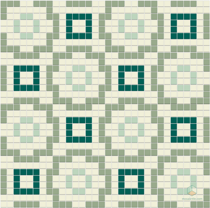 La Salle | Modern Craftsman Square Porcelain Tile Pattern