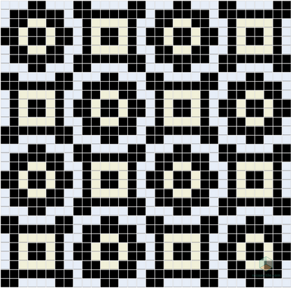 La Salle | Modern Craftsman Square Porcelain Tile Pattern